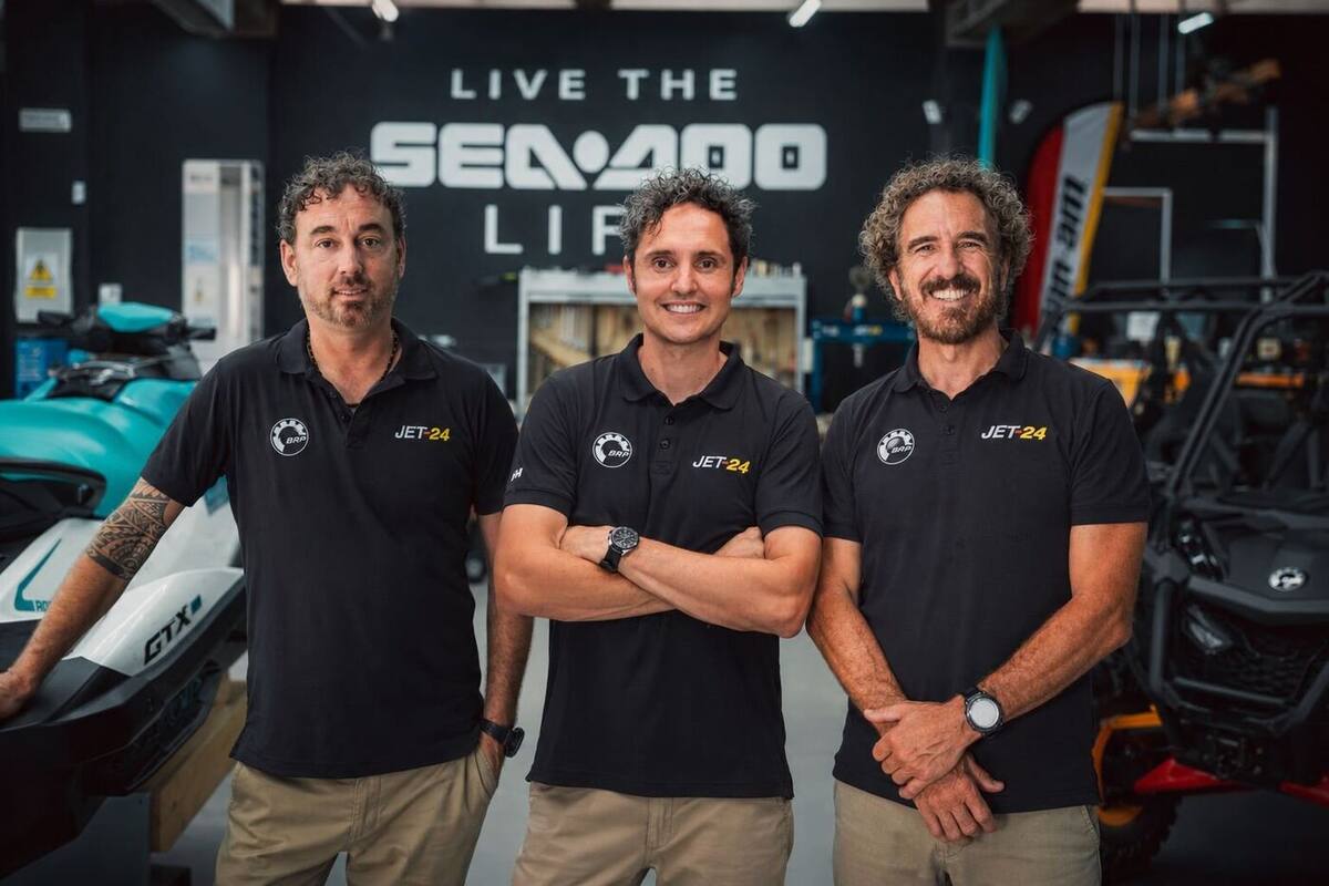 Equipo JET-24: Ignacio Buenaga, Eduardo Lavín y Pablo Martínez